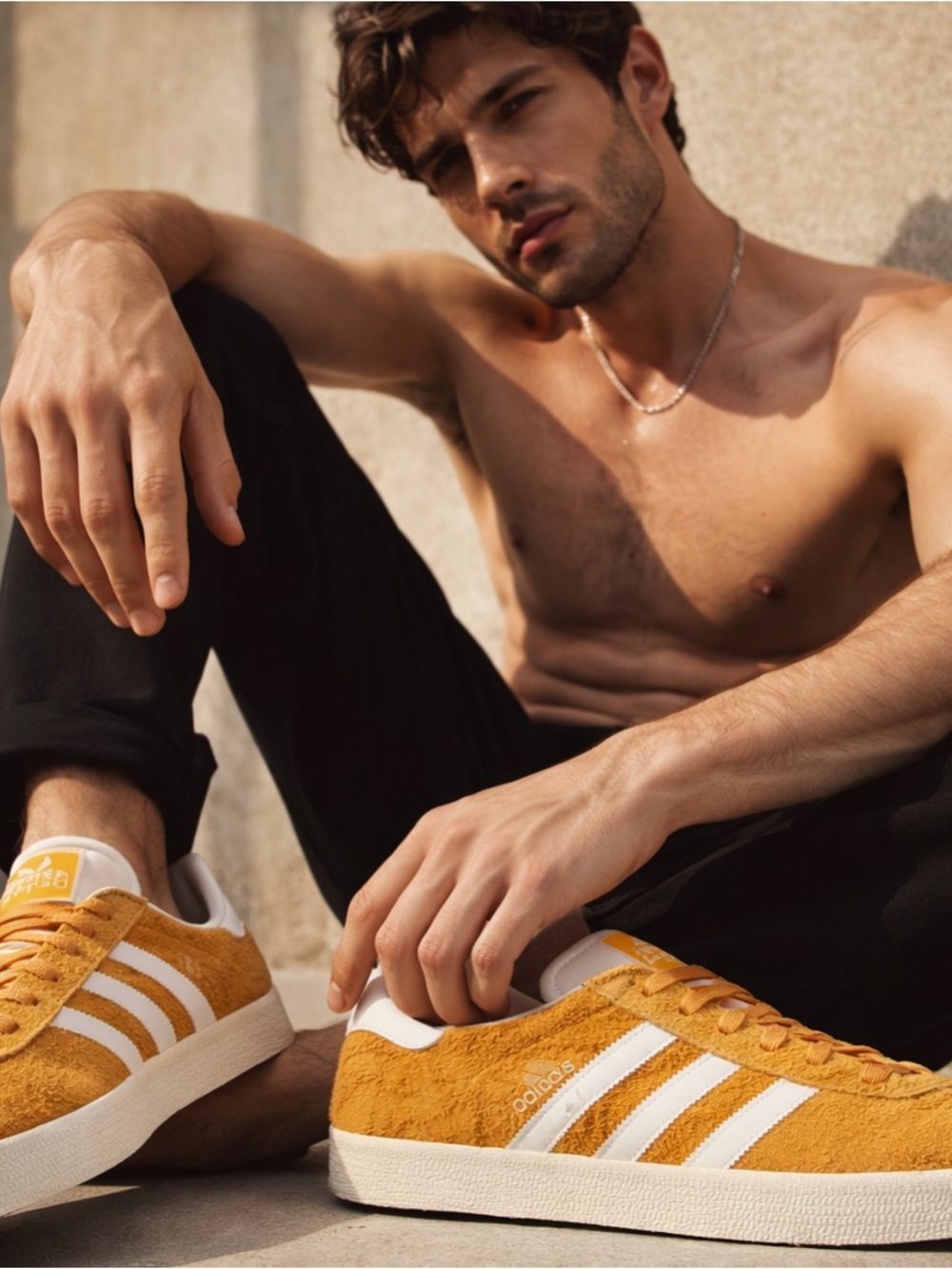 Adidas Gazelle Mustard Yellow Suede Sneakers Men’s 11.5 SKU ADGZ-11.5-NB